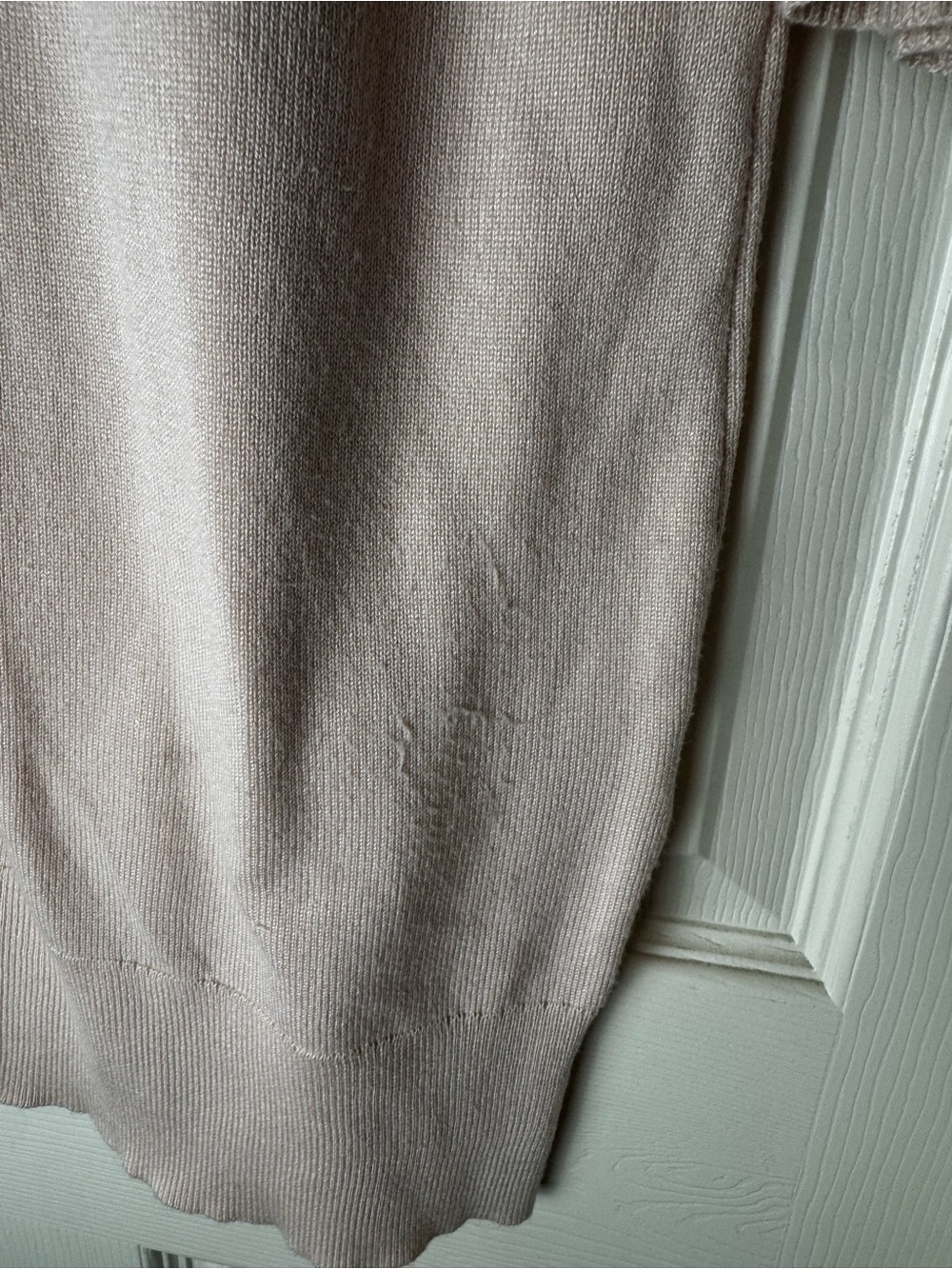Alga Light Pink Knit Top with Subtle Texture - Picture 4 of 4